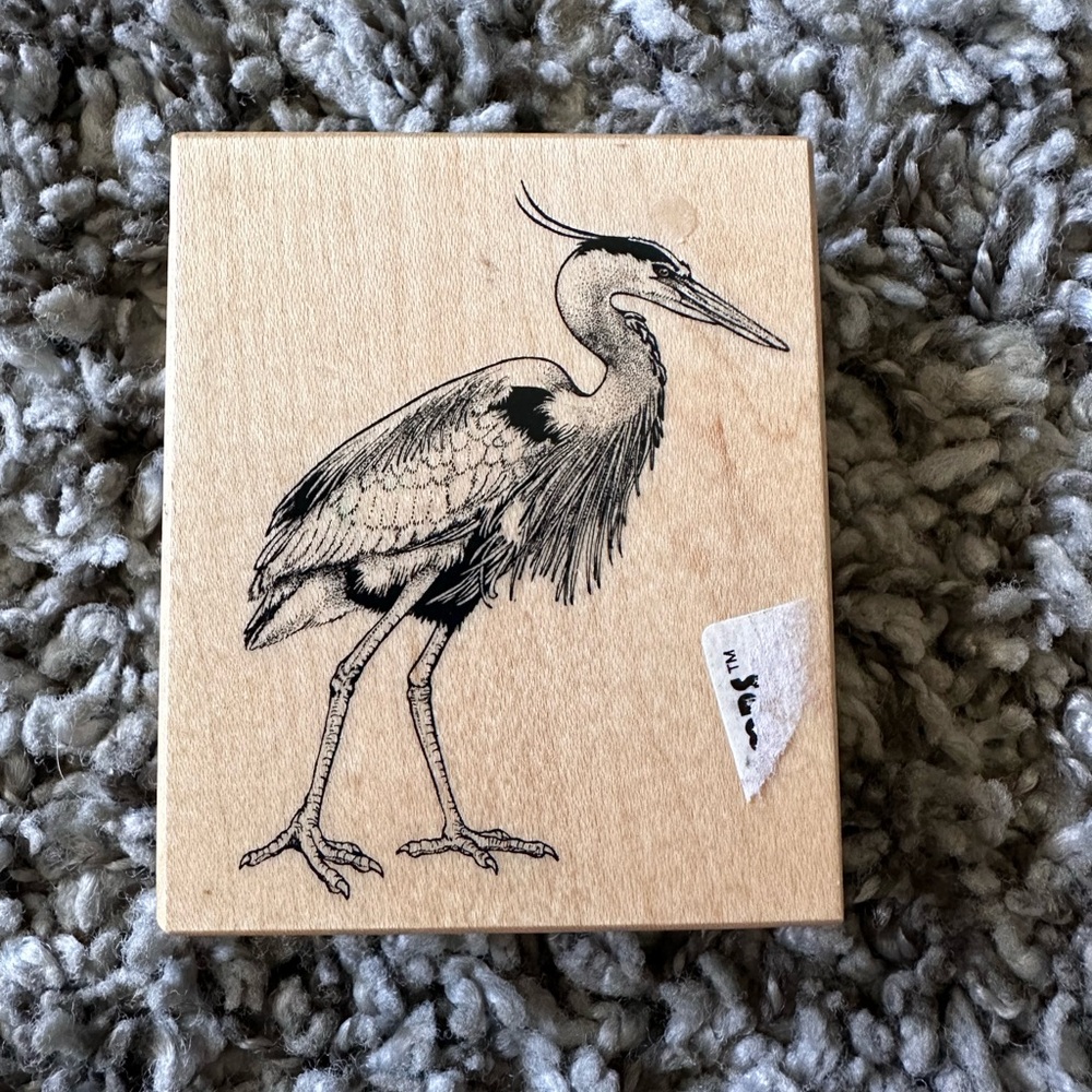 PSX Rubber Stamp G-1264 Great Blue Heron Egret Bird